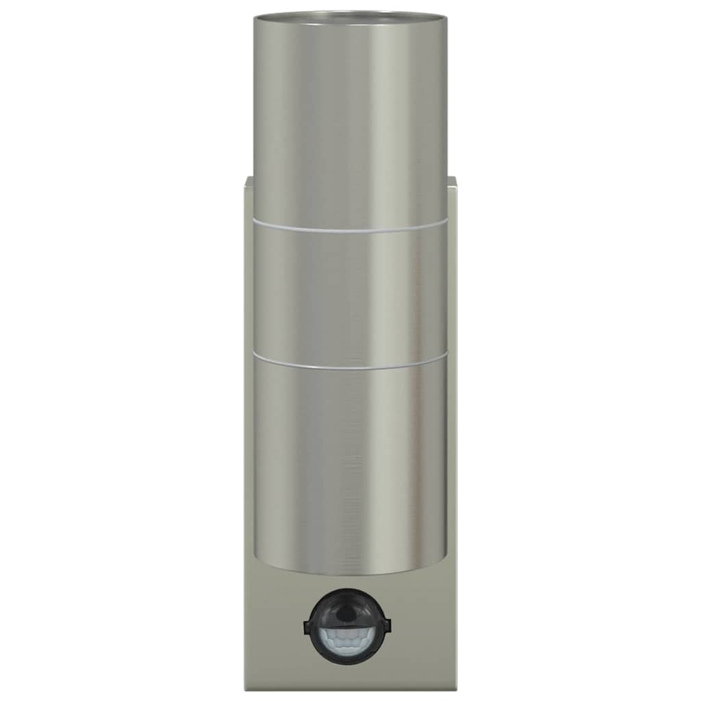 Outdoor Wall Light 2 pcs Silver 7 x 10 x 22 cm