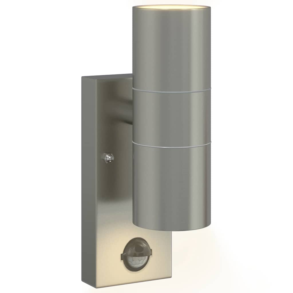 Outdoor Wall Light 2 pcs Silver 7 x 10 x 22 cm