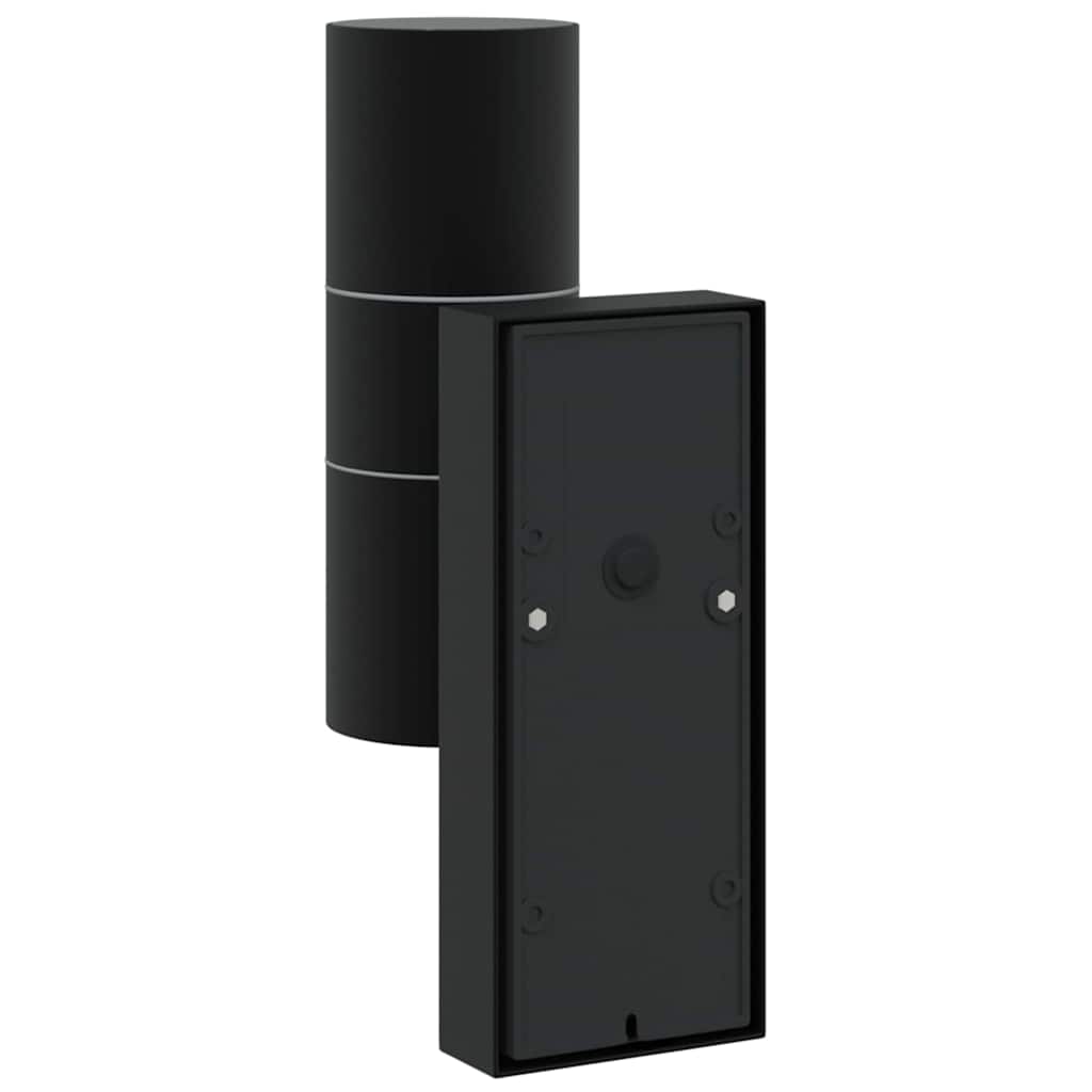 Outdoor Wall Light 2 pcs Black 7 x 10 x 22 cm