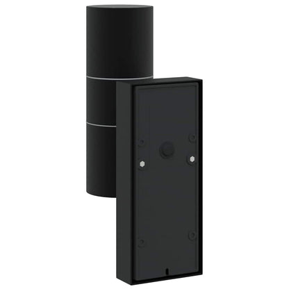 Outdoor Wall Light 2 pcs Black 7 x 10 x 22 cm
