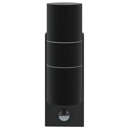 Outdoor Wall Light 2 pcs Black 7 x 10 x 22 cm