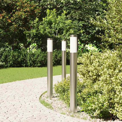 Bollard Lights 3pcs 80 cm Stainless Steel IP44