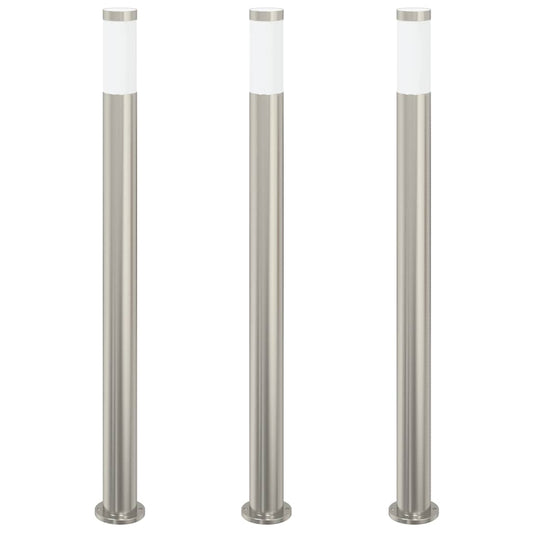 Bollard Lights 3pcs 110 cm Stainless Steel IP44
