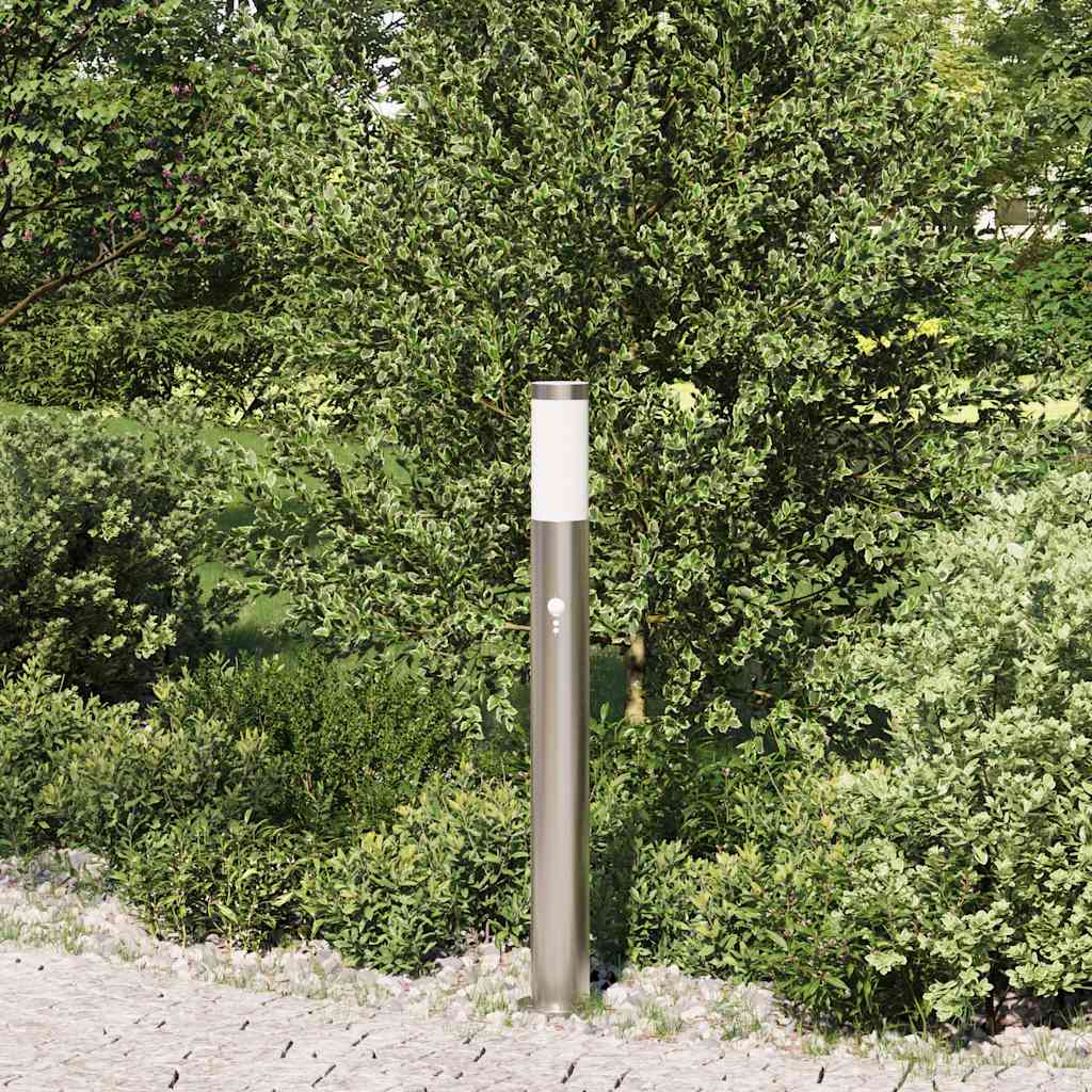 Bollard Light with Sensor 80 cm Stainless Steel IP44