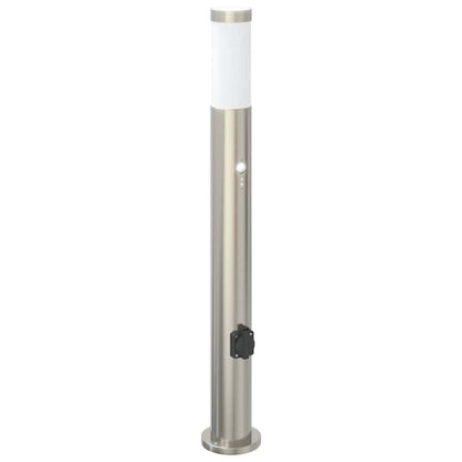 Bollard Lights with Sensor&Outlet 3pcs 80 cm