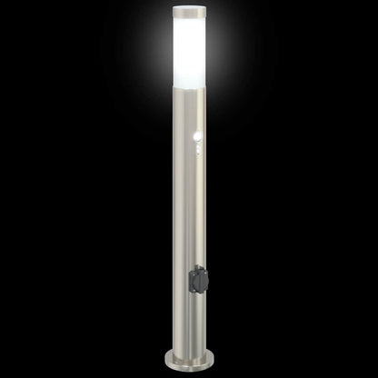 Bollard Lights with Sensor&Outlet 3pcs 80 cm