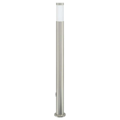 Bollard Light with Sensor&Outlet 110 cm Stainless Steel IP44