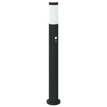 Bollard Lights with Sensor 3pcs 80 cm Stainless Steel IP44