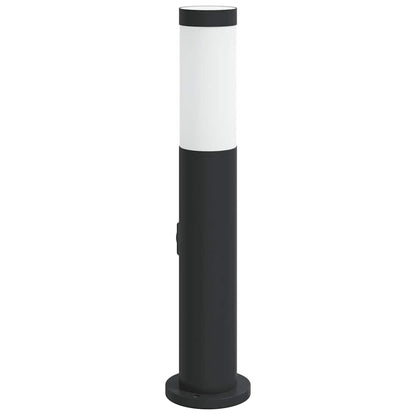 Bollard Light with Outlet 50 cm Stainless Steel IP44