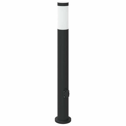 Bollard Lights with Outlet 3pcs 80 cm Stainless Steel IP44