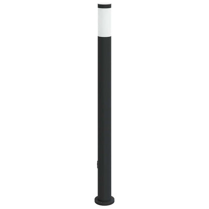 Bollard Light with Outlet 110 cm Stainless Steel IP44