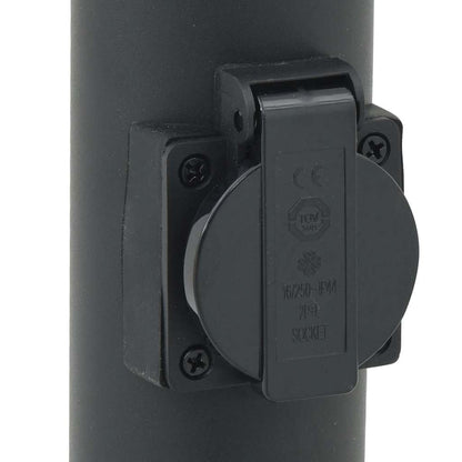 Bollard Light with Outlet 110 cm Stainless Steel IP44