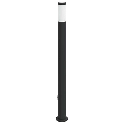 Bollard Light with Sensor&Outlet 110 cm Stainless Steel IP44