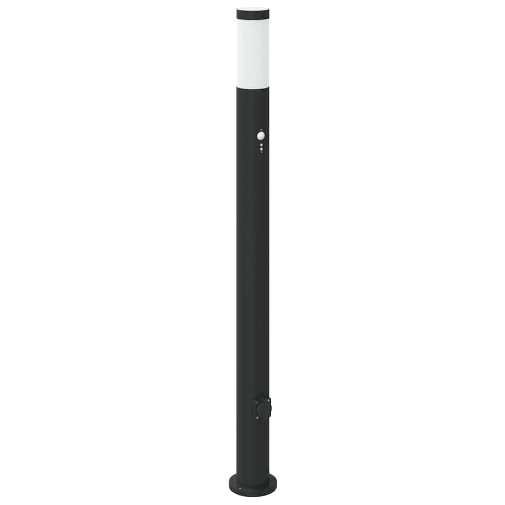 Bollard Lights with Sensor&Outlet 3pcs 110 cm
