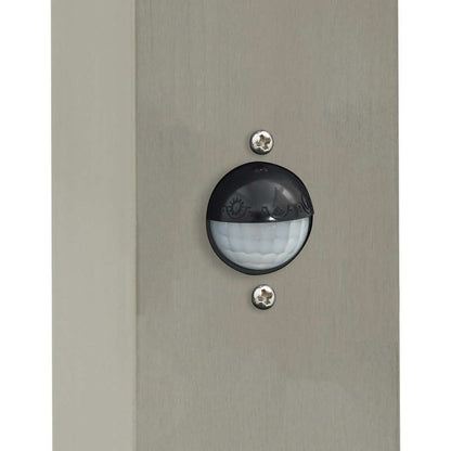 Bollard Lights with Sensor 3 pcs 80 cm Stainless Steel IP44