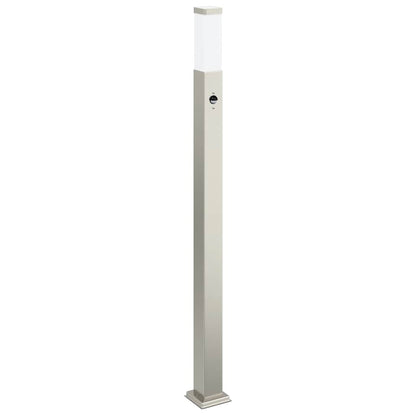Bollard Light with Sensor 110 cm Stainless Steel IP44