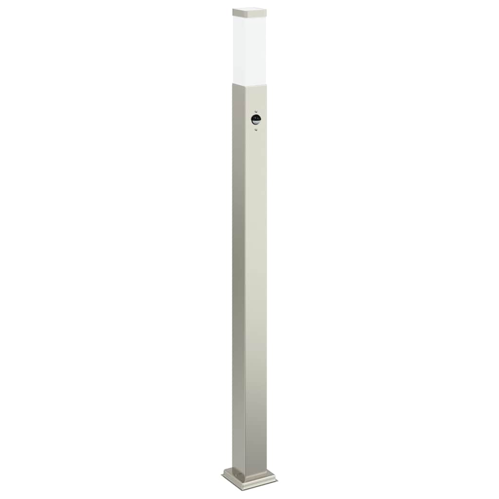 Bollard Lights with Sensor 3 pcs 110 cm Stainless Steel IP44