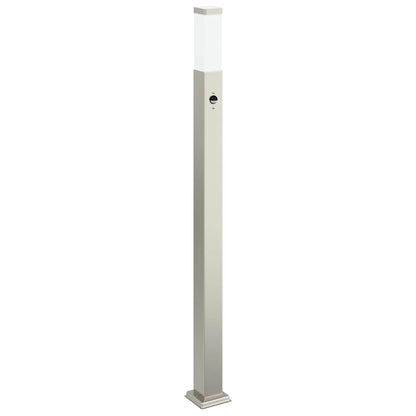 Bollard Lights with Sensor 3 pcs 110 cm Stainless Steel IP44