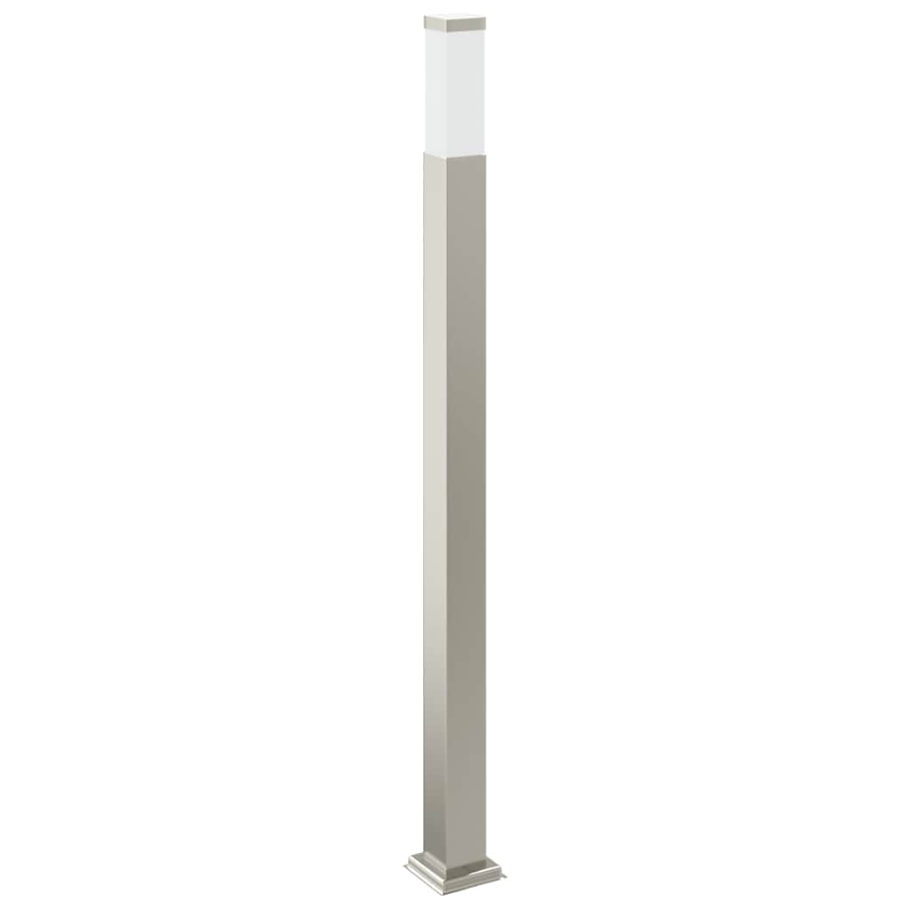 Bollard Light with Outlet 110 cm Stainless Steel IP44