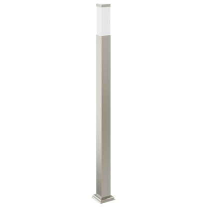 Bollard Light with Outlet 110 cm Stainless Steel IP44