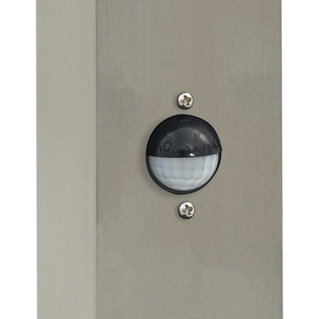 Bollard Lights with Sensor&Outlet 3 pcs 50 cm