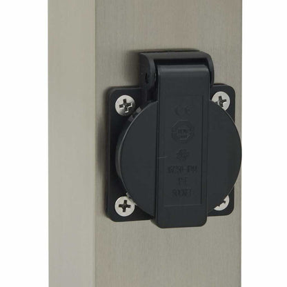 Bollard Lights with Sensor&Outlet 3 pcs 50 cm