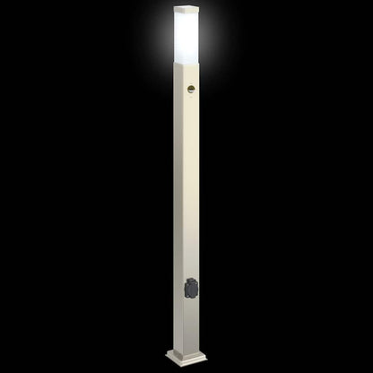 Bollard Lights with Sensor&Outlet 3 pcs 110 cm