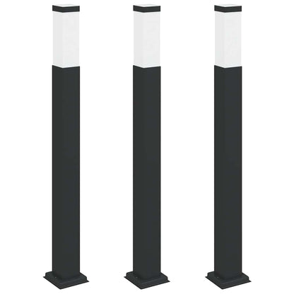 Bollard Lights 3 pcs 80 cm Black IP44
