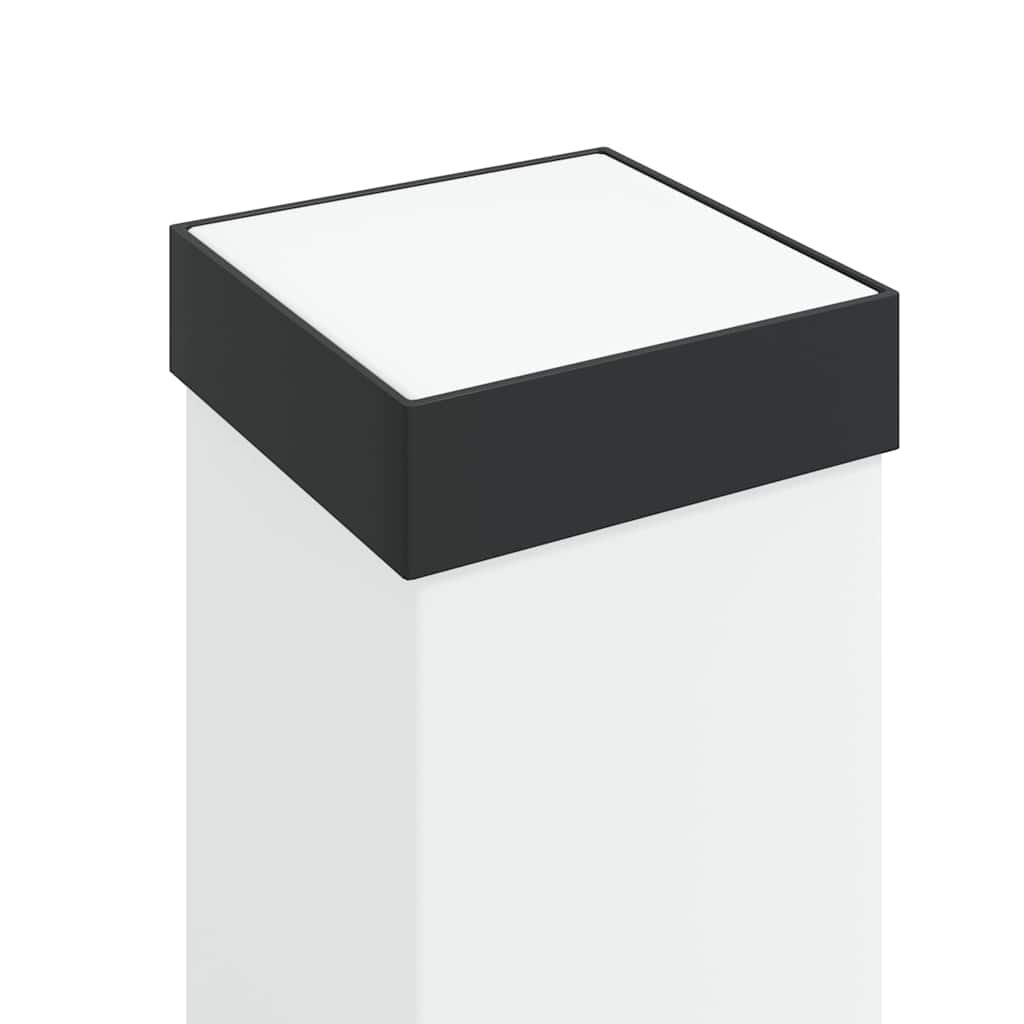 Bollard Lights with Sensor 3 pcs 110 cm Black IP44