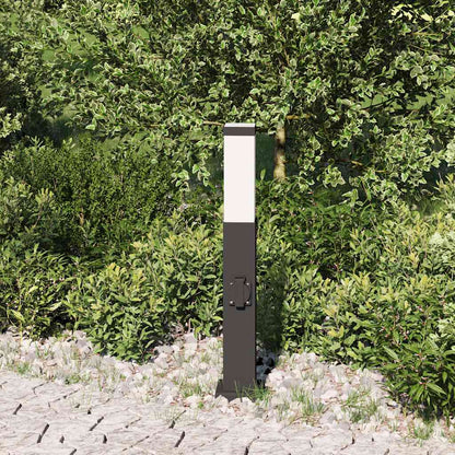 Bollard Light with Outlet 50 cm Black IP44