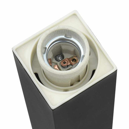 Bollard Light with Outlet 50 cm Black IP44