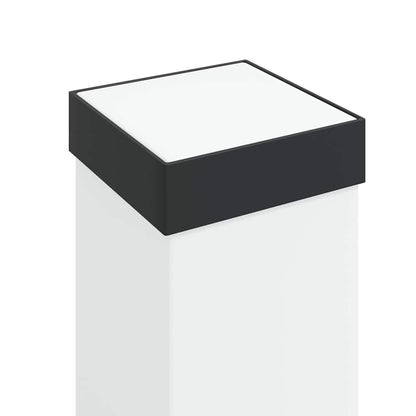 Bollard Lights with Outlet 3 pcs 110 cm Black IP44