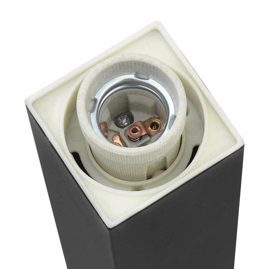 Bollard Lights with Outlet 3 pcs 110 cm Black IP44