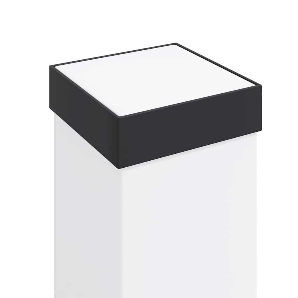 Bollard Lights with Sensor&Outlet 3 pcs 50 cm Black IP44