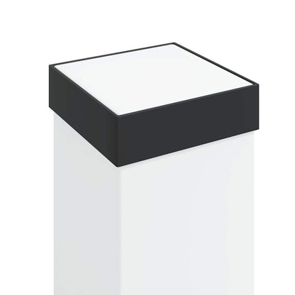 Bollard Lights with Sensor&Outlet 3 pcs 50 cm Black IP44