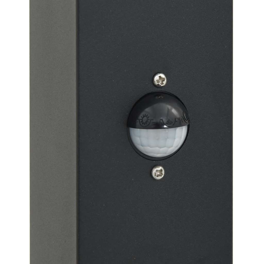 Bollard Lights with Sensor&Outlet 3 pcs 110 cm Black IP44