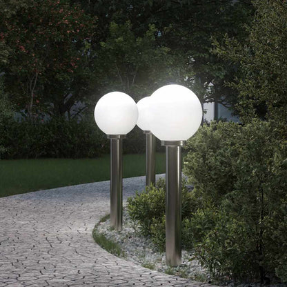 Bollard Lights 3 pcs 80 cm Stainless Steel IP44