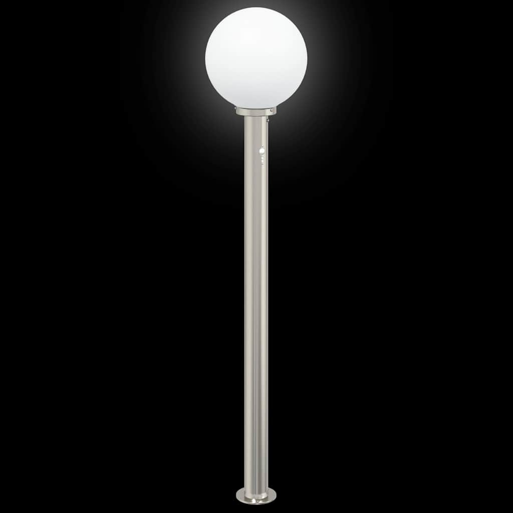 Bollard Lights with Sensor 3 pcs 120 cm Stainless Steel IP44