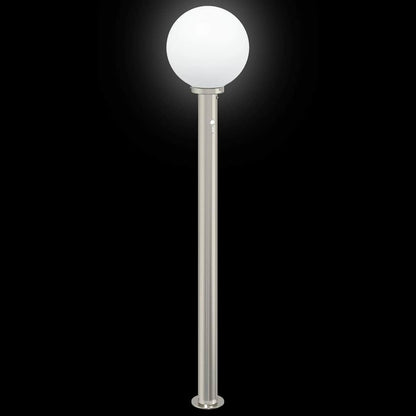 Bollard Lights with Sensor 3 pcs 120 cm Stainless Steel IP44