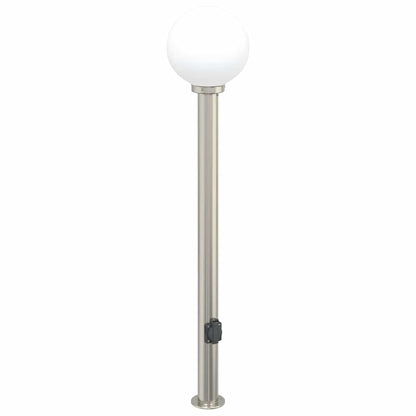 Bollard Light with Outlet 120 cm Stainless Steel IP44
