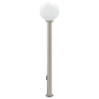 Bollard Light with Outlet 120 cm Stainless Steel IP44