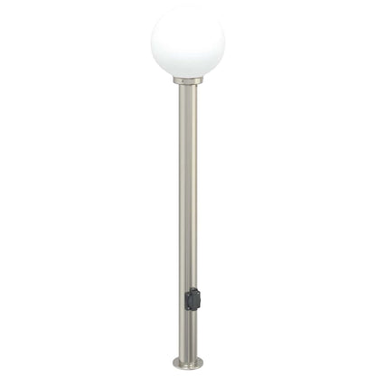 Bollard Lights with Outlet 3 pcs 120 cm Stainless Steel IP44