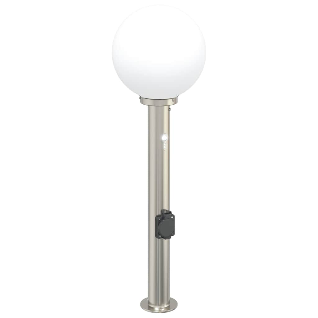 Bollard Lights with Sensor&Outlet 3 pcs 80 cm