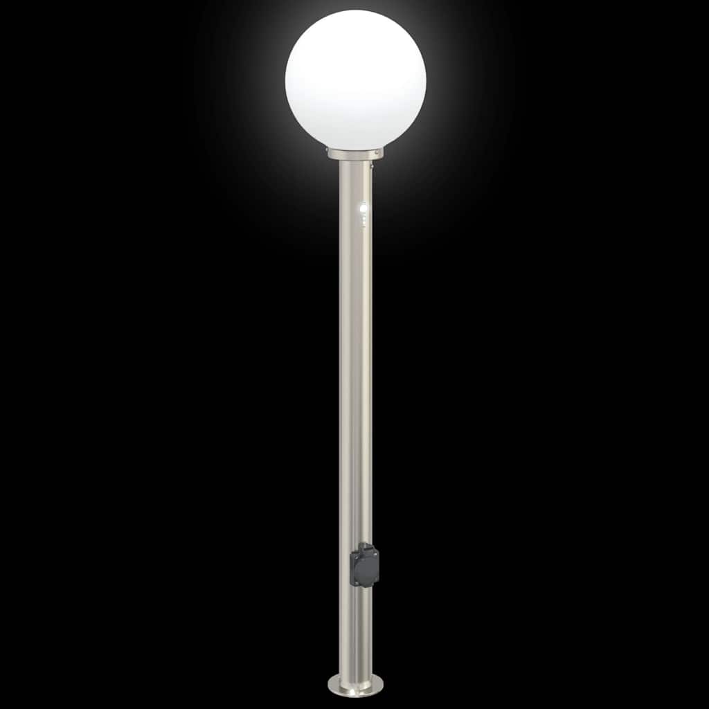 Bollard Lights with Sensor&Outlet 3 pcs 120 cm