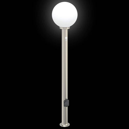 Bollard Lights with Sensor&Outlet 3 pcs 120 cm
