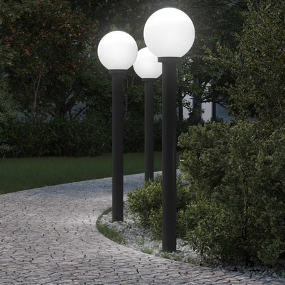 Bollard Lights 3 pcs 120 cm Black IP44