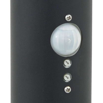 Bollard Light with Sensor 120 cm Black IP44