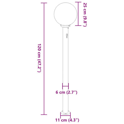 Bollard Light with Sensor 120 cm Black IP44