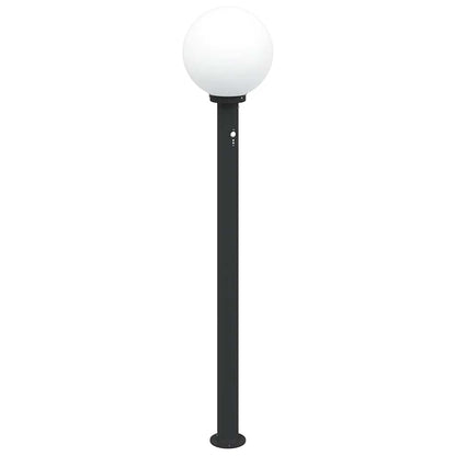 Bollard Lights with Sensor 3 pcs 120 cm Black IP44