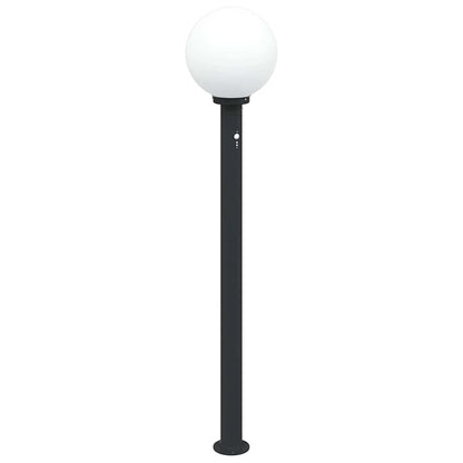 Bollard Lights with Sensor 3 pcs 120 cm Black IP44
